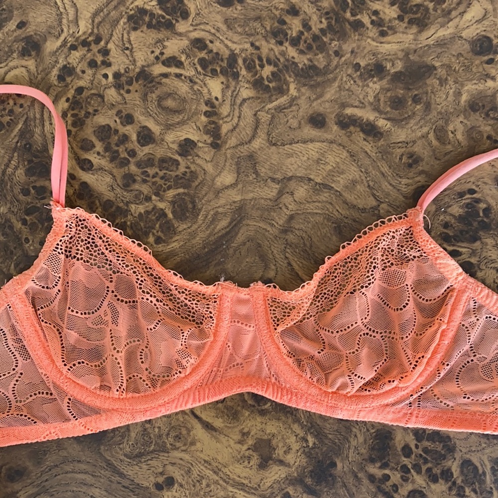 American Apparel Hot Peach Bralette